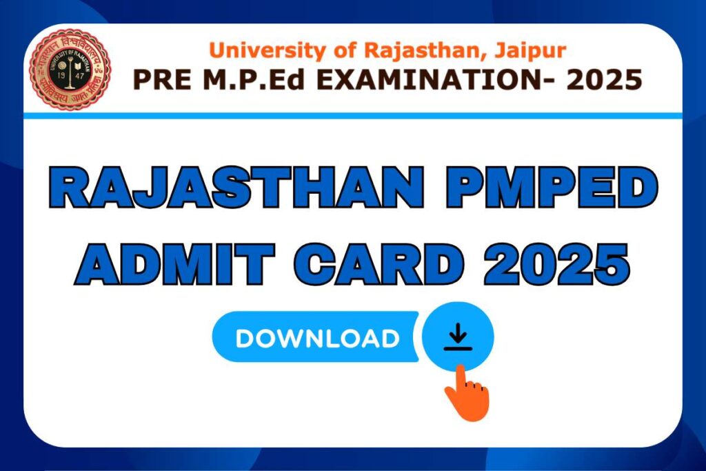 PMPED Admit Card 2025