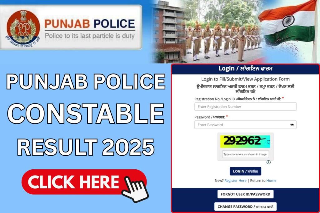 Punjab Police Constable Result 2025